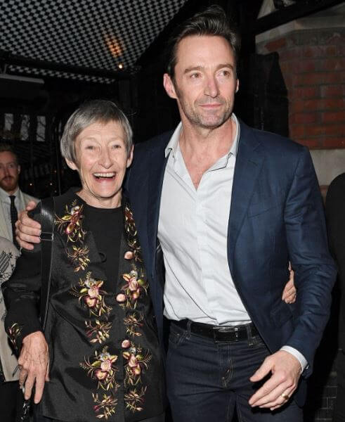 Christopher John Jackman's ex-wife, Grace McNeil with their son, Hugh Jackman.